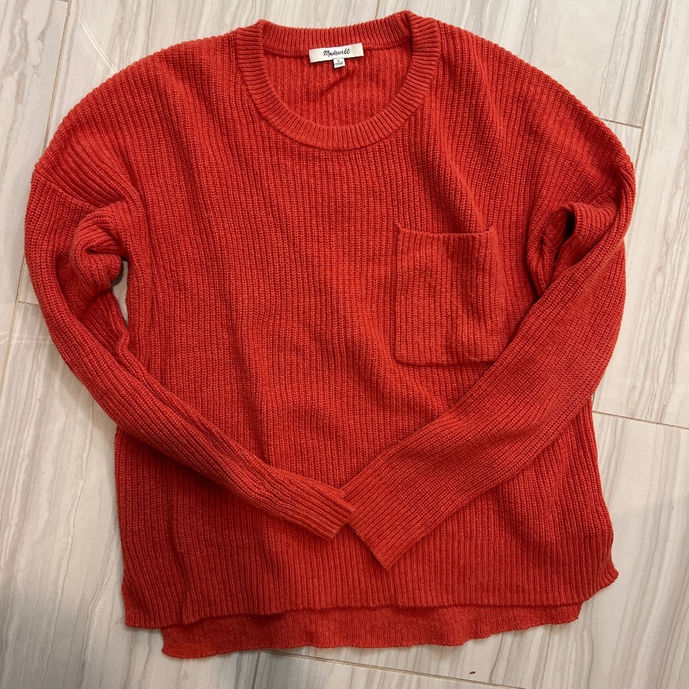 Rust colored Madewell sweater size small